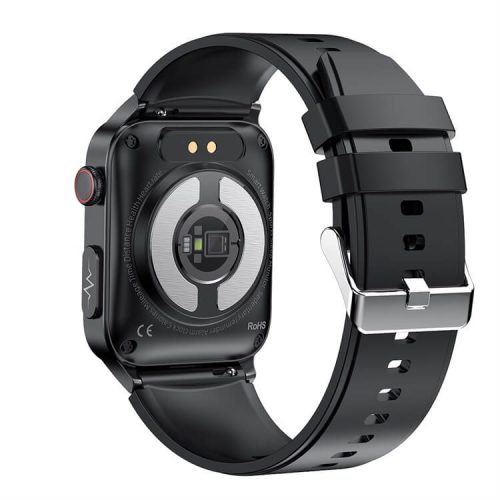 E500 Blutdruck Blutsauerstoff Blutzucker EKG Smartwatch Benutzerdefiniertes Logo 1,83 Bildschirm Gesundheitsüberwachung Smart Watch