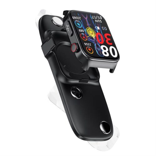E500 Blutdruck Blutsauerstoff Blutzucker EKG Smartwatch Benutzerdefiniertes Logo 1,83 Bildschirm Gesundheitsüberwachung Smart Watch