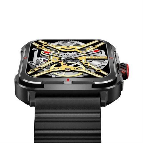 D09 Solid Design Powerful Strength 1.9 Inch HD Screen Call Music Real Blood Oxygen Encoder 128M Large Memory NFC Smart Watch