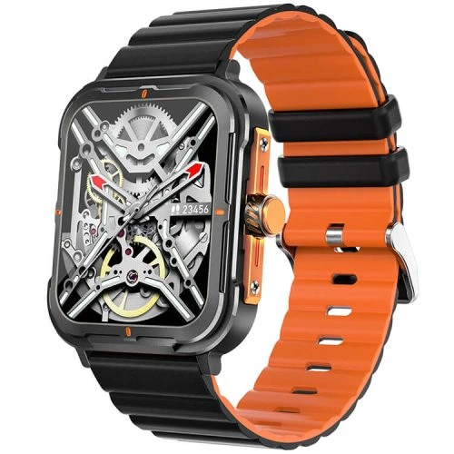D09 Solid Design Powerful Strength 1.9 Inch HD Screen Call Music Real Blood Oxygen Encoder 128M Large Memory NFC Smart Watch