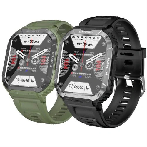 V50 Pantalla de alta definición de 1,83 pulgadas Deporte Tres defensas 330 mAh Batería grande Reloj inteligente de larga espera