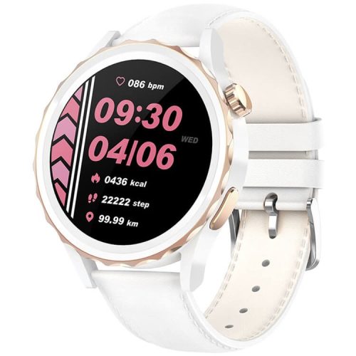 LC304 Damen IP68 wasserdichte AI-Sprachassistent-Android-Telefon-Smartwatch mit rundem Bildschirm