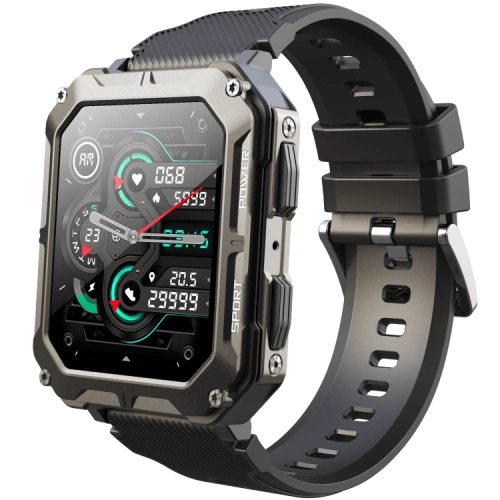 C20 Pro Outdoor Sport Smartwatch IP68 Waterdicht 380mAh Lange tijd standby Android Smart Watch