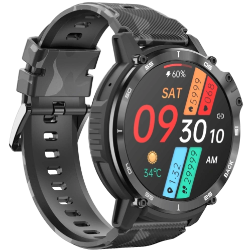 C22 Outdoor Round Smartwatch IP68 400mAh Long Standby Time Android Smart Watches