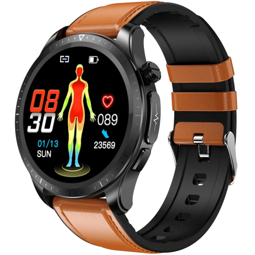 E420 Monitorowanie EKG AFE 1,39-calowy inteligentny zegarek IPS HD z dużym ekranem