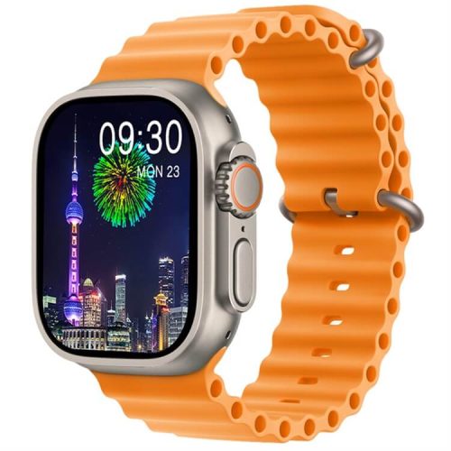 JS9 Ultra Max AMOLED Smart Watch Compass Pattern NFC Access Control Health Measurement