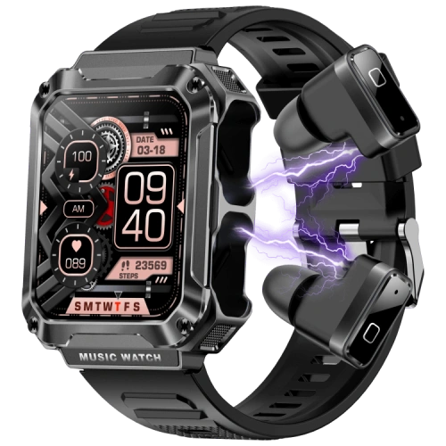 Reloj deportivo T93 Auriculares TWS Memoria local de 4GB Pagos sin conexión