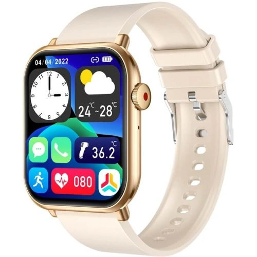 QX9 IPS Screen Smartwatch Temperature monitorihg HiFi Music Play AI Voice Assistant