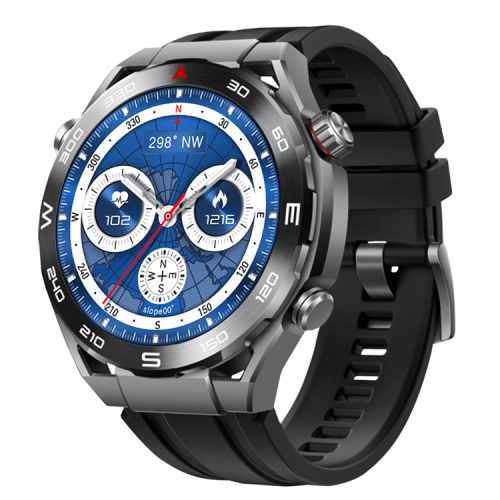 HK5 Hero AMOLED Smartwatch Compass Pattern Alipay Payment NFC Access Control