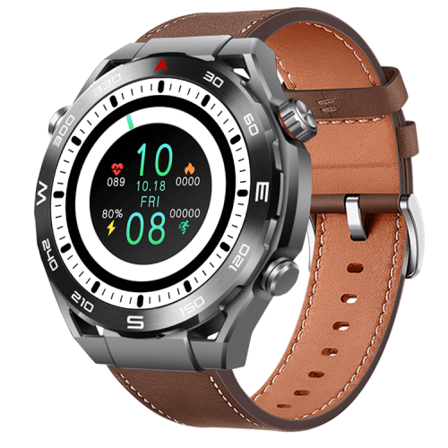 HK5 Hero AMOLED Smartwatch Compass Pattern Alipay Payment NFC Access Control