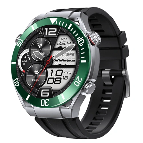 HK5 Hero AMOLED Smartwatch Compass Pattern Alipay Payment NFC Access Control