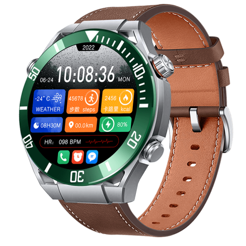 HK5 Hero AMOLED Smartwatch Compass Pattern Alipay Payment NFC Access Control