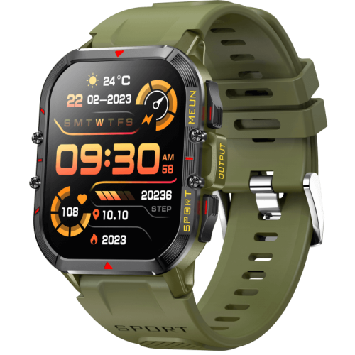 T21 Outdoor Smartwatch SOS Emergency Call 280 mAh Battery Capacity Real Time Health Monitoring