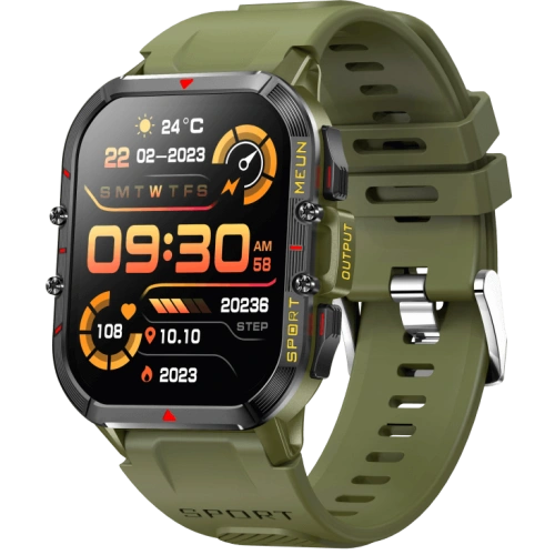 T21 Outdoor Smartwatch SOS Emergency Call 280 mAh Battery Capacity Real Time Health Monitoring