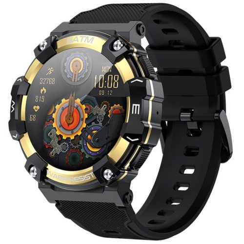 PG666 Reloj inteligente para exteriores resistente al agua, a prueba de polvo, a prueba de caídas, batería grande de 340mAh, esfera masiva
