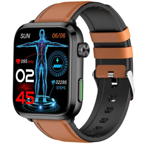 F220 Medición dual del ácido úrico de la terapia de la salud del laser de la sonda de Smartwatch de 1,91 pulgadas