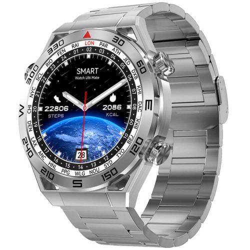 DT Ultramate Smartwatch Compass Pattern IP68 Waterproof PPG+ECG