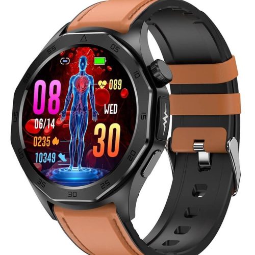 ET480 Smartwatch AMOLED High Retinal Screen ECG Electrocardiogram Function Healthy Monitoring