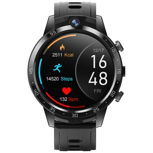 X600S Jam Tangan Pintar Kartu Sim 4G Layar AMOLED 1,6 Inci Kontrol Akses NFC Kamera Ganda Piksel HD