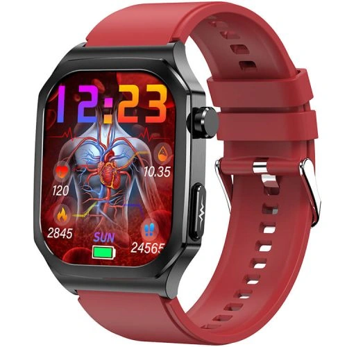ET280 Smartwatch Elektrokardiogramm-Test Blutzuckerüberwachung SOS-Notruf