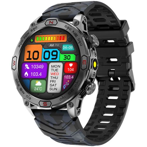 VD36 PRO okosóra 1,43 hüvelykes HD AMOLED képernyő, iránytű pozicionálási útmutatás kültéri sportóra