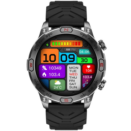VD36 PRO okosóra 1,43 hüvelykes HD AMOLED képernyő, iránytű pozicionálási útmutatás kültéri sportóra