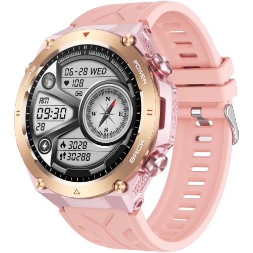 VG41 Smartwatch GPS Zegarek sportowy do uprawiania sportów na świeżym powietrzu 1,45-calowy duży ekran Wodoodporny, solidny, okrągły wygląd