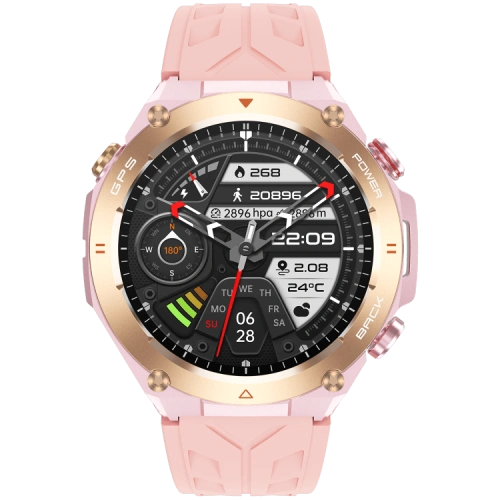 VG41 Smartwatch GPS Zegarek sportowy do uprawiania sportów na świeżym powietrzu 1,45-calowy duży ekran Wodoodporny, solidny, okrągły wygląd