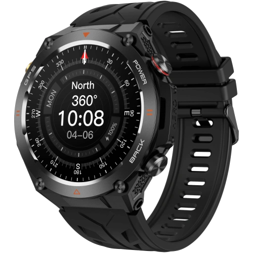 VG41 Smartwatch GPS Zegarek sportowy do uprawiania sportów na świeżym powietrzu 1,45-calowy duży ekran Wodoodporny, solidny, okrągły wygląd
