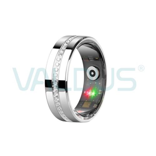 Diseño de moda del anillo elegante VR15 con la detección de las yemas de los dedos del registro de datos del ejercicio de los diamantes