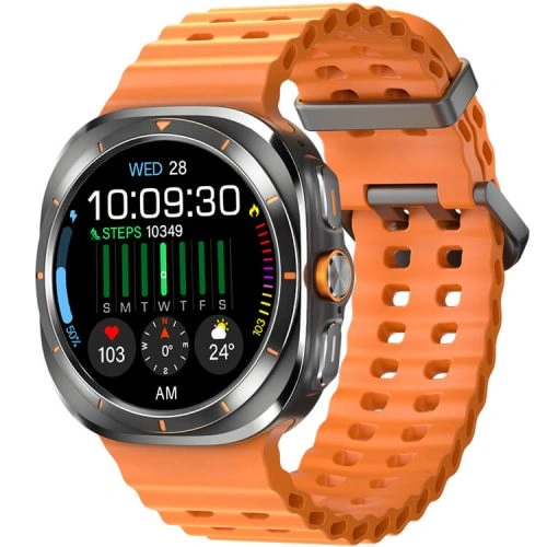 W7 Smartwatch 1.43 بوصة AMOLED شاشة خريطة الملاحة وظيفة IP68 تأثير مقاوم للماء