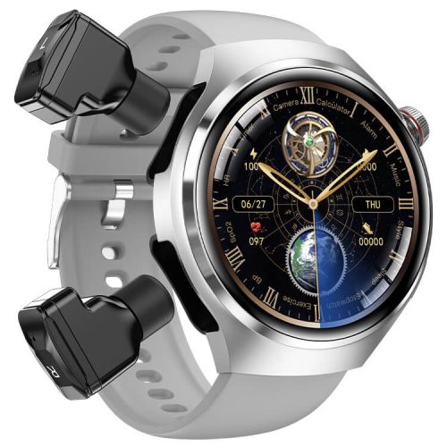 DK56 Smartwatch 2-in-1 Bluetooth Earbuds NFC Access Control Multiple Functional Dial