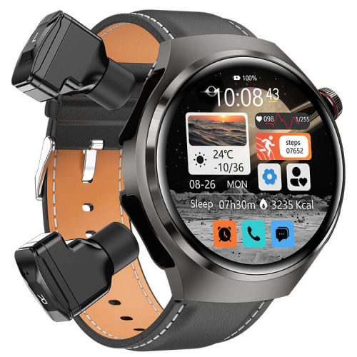 DK56 Smartwatch 2-in-1 Bluetooth Earbuds NFC Access Control Multiple Functional Dial