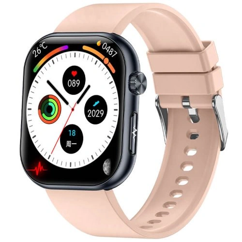 ET587 Smartwatch 1.96 Inch AMOLED Screen Electrocardiogram Testing NFC Function