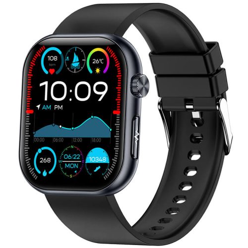 ET587 Smartwatch 1.96 Inch AMOLED Screen Electrocardiogram Testing NFC Function