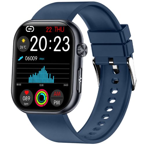 ET587 Smartwatch 1.96 Inch AMOLED Screen Electrocardiogram Testing NFC Function