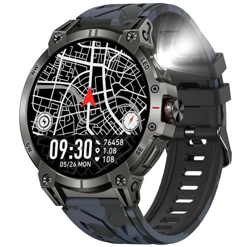 VS19 Smartwatch 1.85 Inch Colorful Large Screen Outdoor Flashlight Compass Function