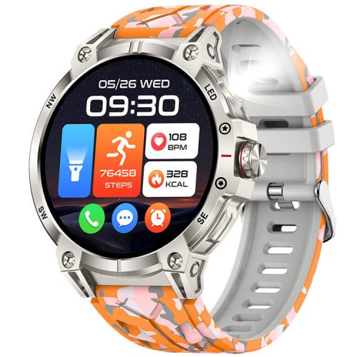 VS19 Smartwatch 1.85 Inch Colorful Large Screen Outdoor Flashlight Compass Function