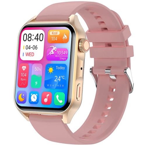 HK28 Smartwatch Ultra-thin Body Support Split Screen Display Silicone and Milanese Strap Selection