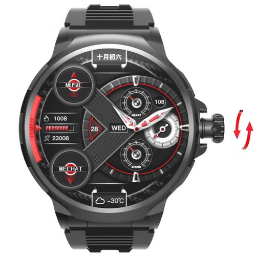 GT100 Smartwatch 4G Full Netcom 180°Telescopic Rotating Camera Support 3D GPS Tracking