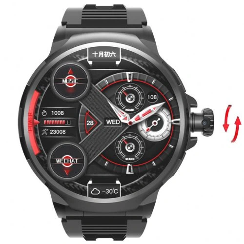 GT100 Smartwatch 4G Full Netcom 180°Telescopic Rotating Camera Support 3D GPS Tracking