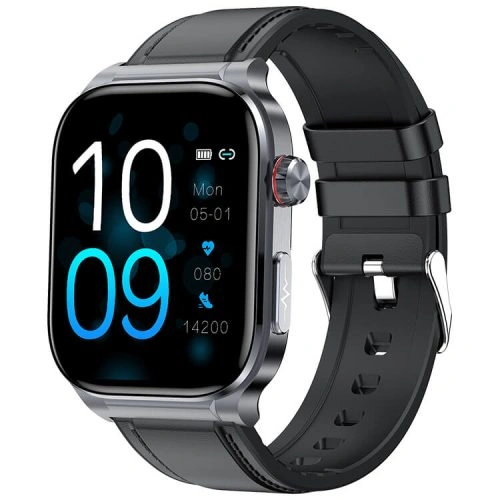 ET588 Smartwatch 1.96 Inch AMOLED Screen Durable Metal Design 24-hour Accurate Health Monitoring