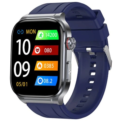 ET588 Smartwatch 1.96 Inch AMOLED Screen Durable Metal Design 24-hour Accurate Health Monitoring