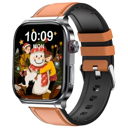 ET588 Smartwatch 1.96 Inch AMOLED Screen Durable Metal Design 24-hour Accurate Health Monitoring