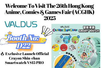 Official Crayon Shin-chan Smartwatch VS15 PRO Debuts at ACGHK 2025 — A Must-Have for Fans!