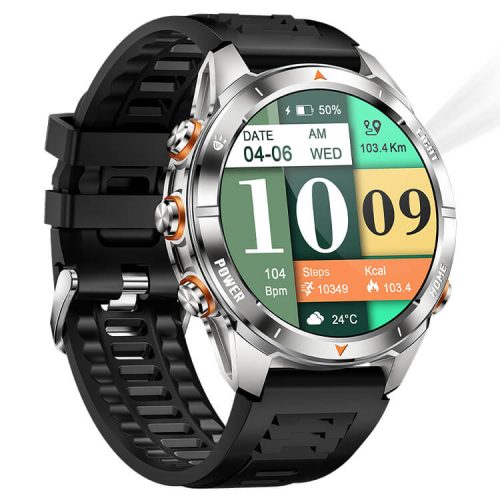 VD27 Smartwatch Outdoor Sports Assistant Built-in Strong Flashlight Long Battery Life Super Waterproof Effect