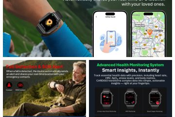 ⌚ CARDIGO ECG+GPS Safety Smart Watch A New Era of Smart Health & Security Protection！！！！