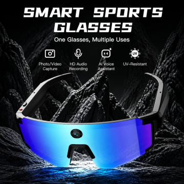 VALDUS Newly Launched SVI01 Solar Smart Glasses With an 8MP Camera Motion Support IPX4 waterproof 1080P video recording Solar Smart Glasses